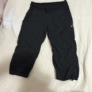Lululemon Black Cropped Joggers
